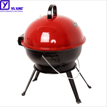 Round charcoal barbecue grill round cast iron camping portable trolley BBQ grill charcoal grill